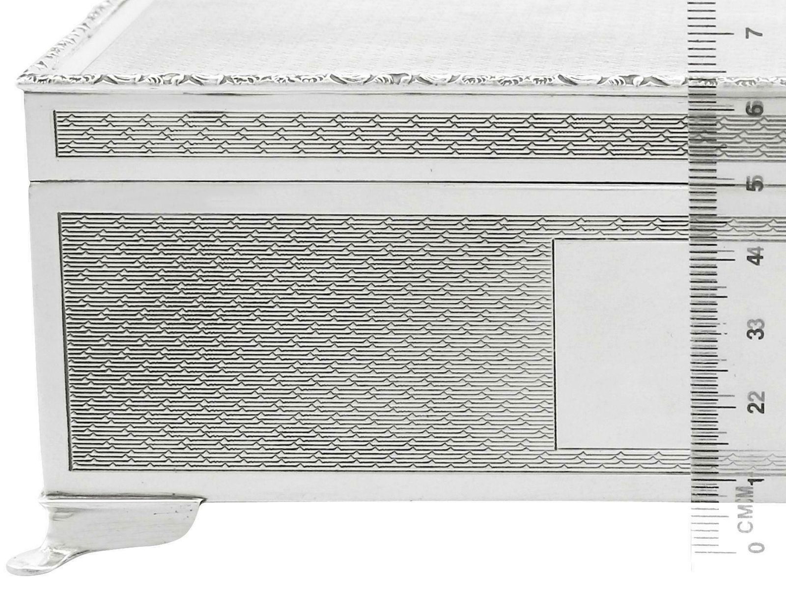 photo furniture Harman Brothers 1970's Sterling Silver Cigarette Jewelry Box