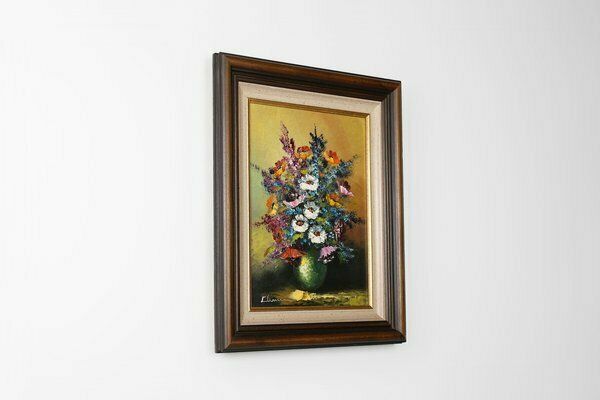 Belgian Artist, Still Life With A Bouquet Of Flowers, 1950s, Oil On Canvas, Framed photo buy