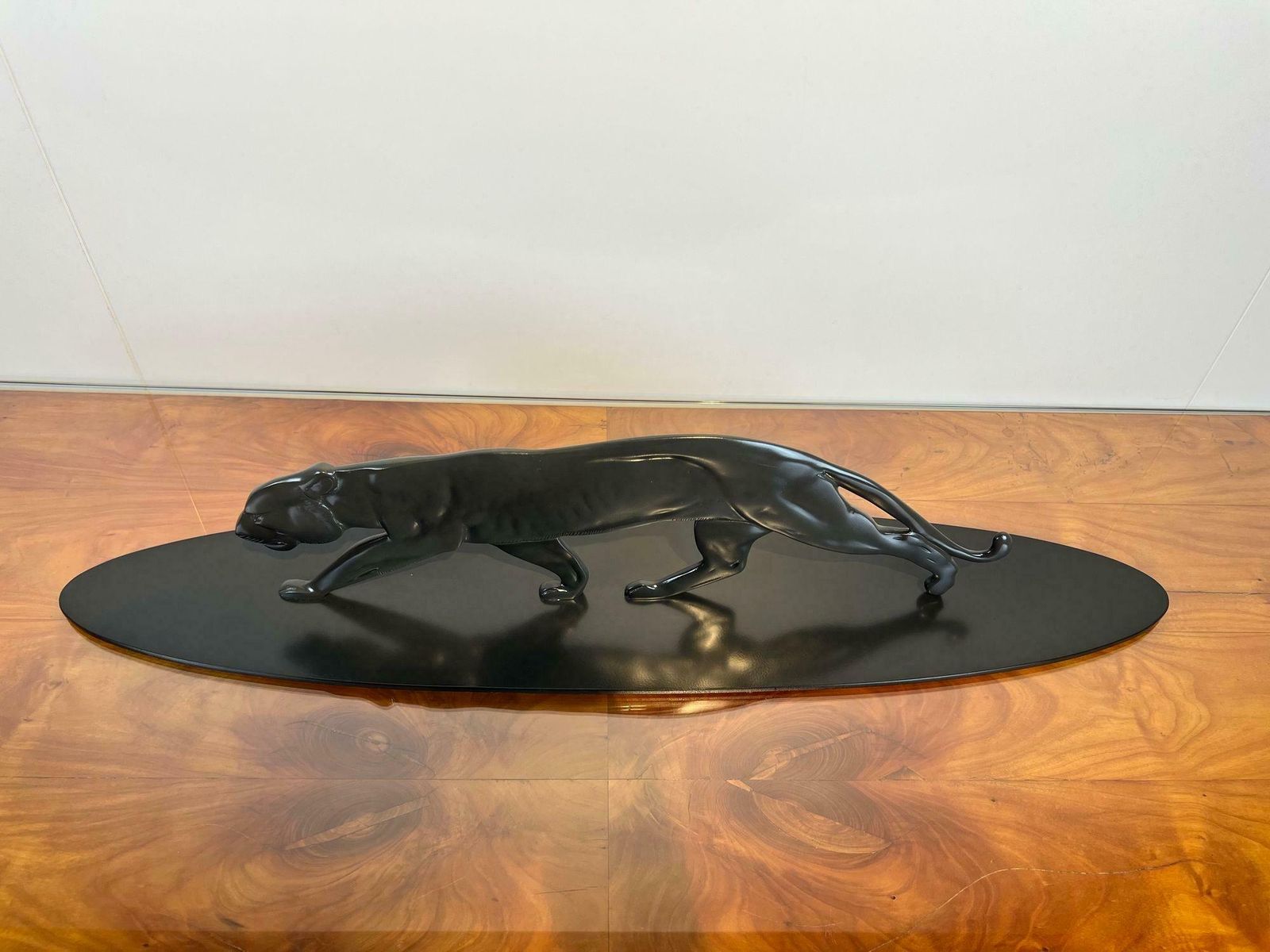 Art Deco Panther Sculpture, Solid Bronze, France Circa 1930 photo 1746.48