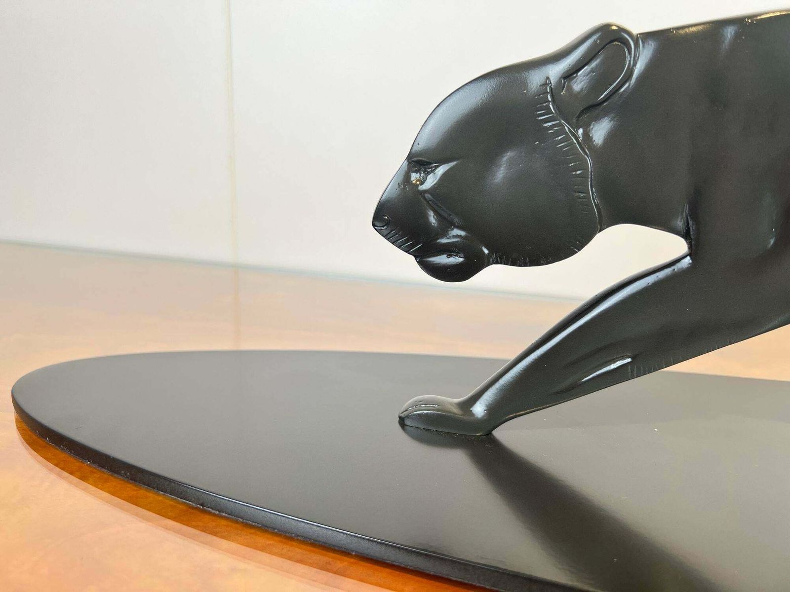 photo for sale Art Deco Panther Sculpture, Solid Bronze, France Circa 1930