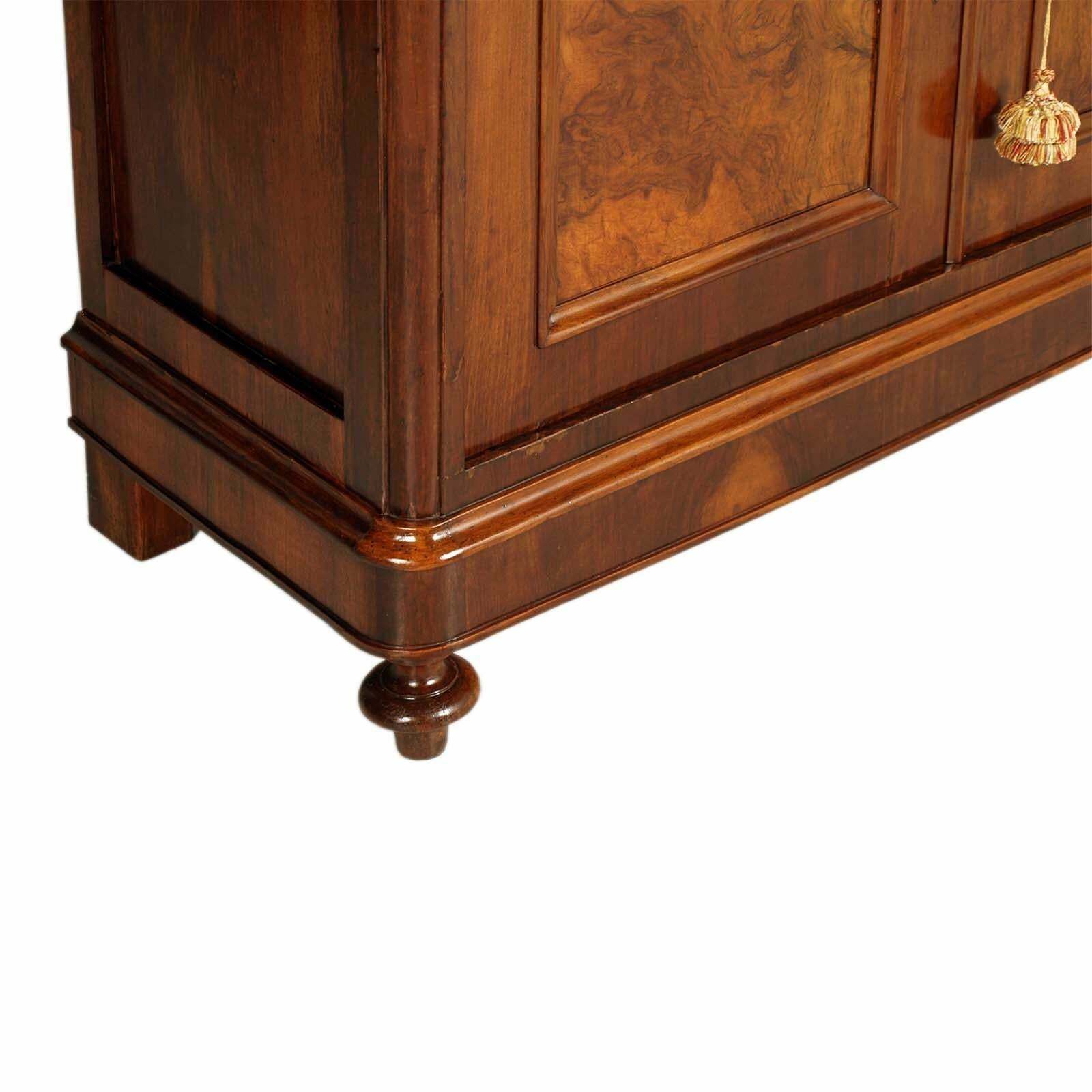 Venetian Credenza Sideboard Mid 19th Century Biedermeier In Walnut Wax Polished photo furniture