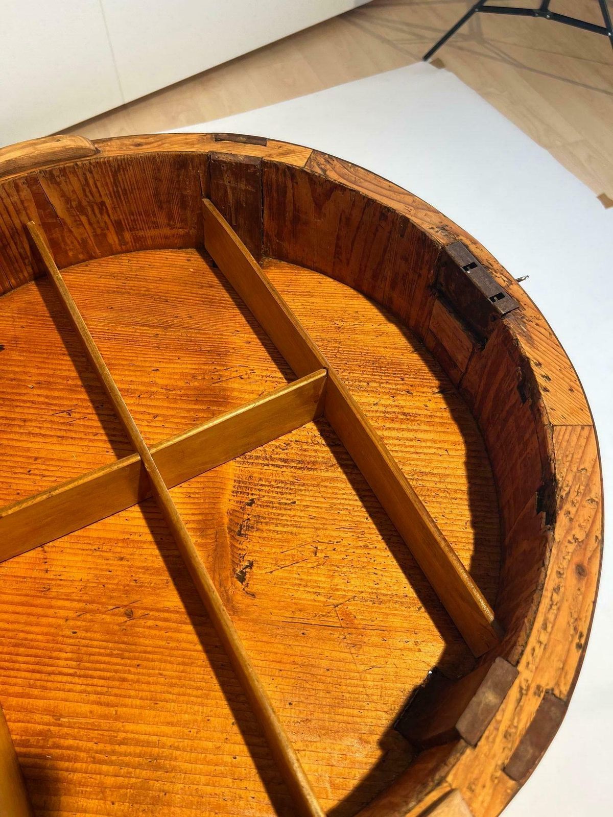 Biedermeier Sewing Table, Cherry Wood, South Germany Circa 1820 photo vintage