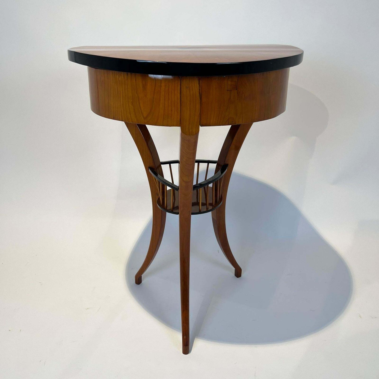 Furniture Biedermeier Sewing Table, Cherry Wood, South Germany Circa 1820 photo