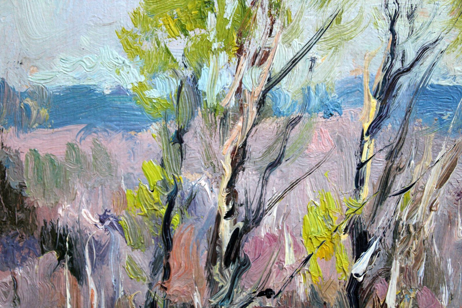 Edgars Vintersearly Autumn Mood. Cardboard, Oil, 24x32 Cm1990 photo Art