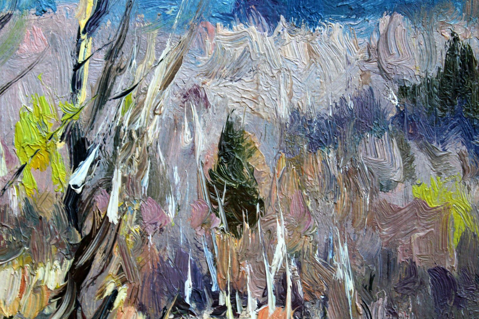 Edgars Vintersearly Autumn Mood. Cardboard, Oil, 24x32 Cm1990 photo vinterior