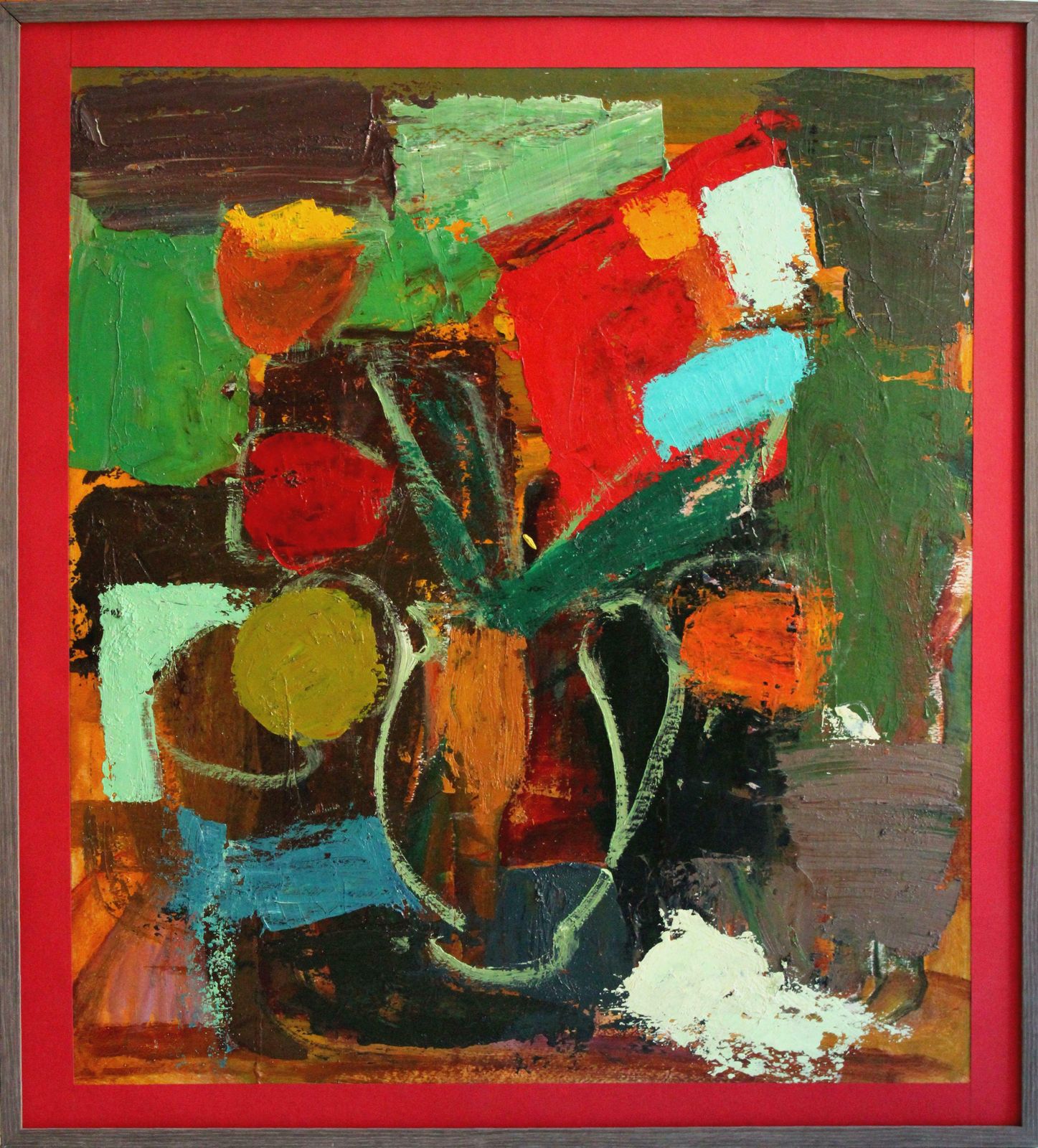 Aleksandr Rodin (1922 2001)flowers Of Life. Bilateral. Oil On Cardboard, 73x65 Cm photo furniture