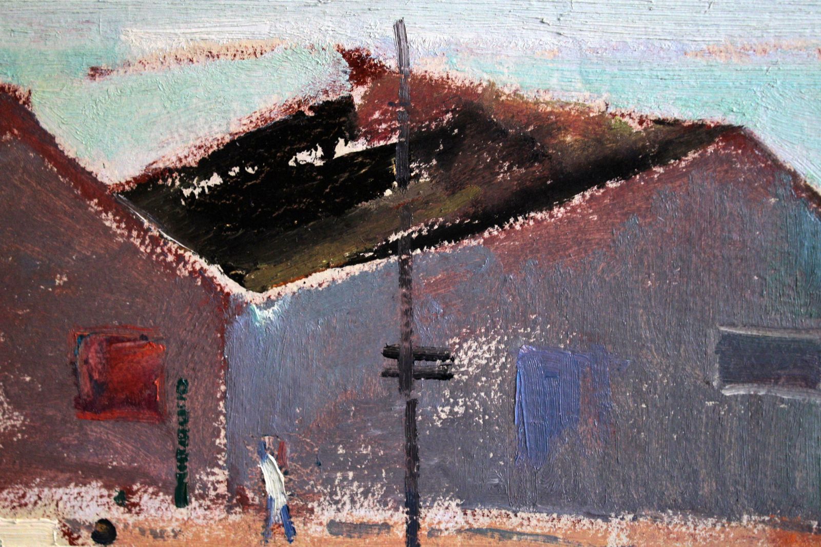 Aleksandr Rodin (1922 2001)morning Mood In A Fishing Village. Oil On Cardboard, 64 X 68. 5 Cm photo 1531.0