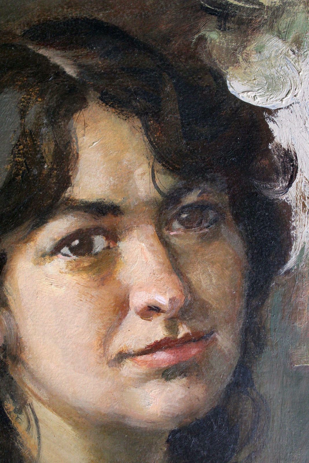 Alfejs Bromultsmara's Portrait. 1986, Oil On Cardboard, 35x30 Cm1986 photo Art