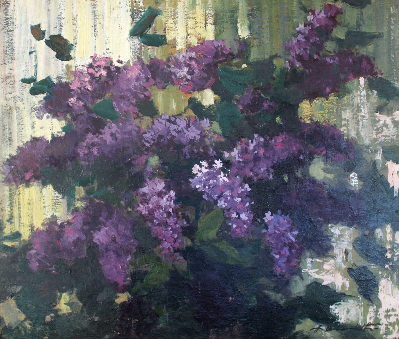 Alfejs Bromults The Purple Song, 1960. Oil On Cardboard, 68 X 80 Cm1960