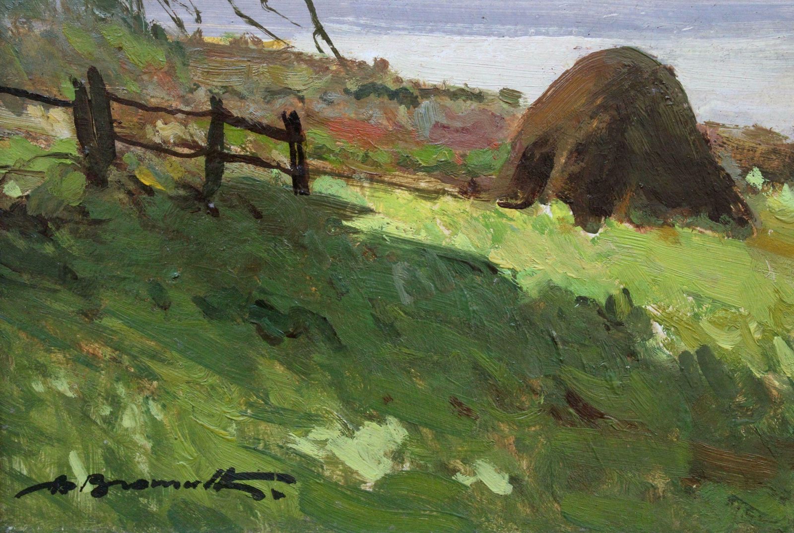 Alfejs Bromults The Lake Anna, 1990. Oil On Cardboard, 40 X 50 Cm1990 photo Art