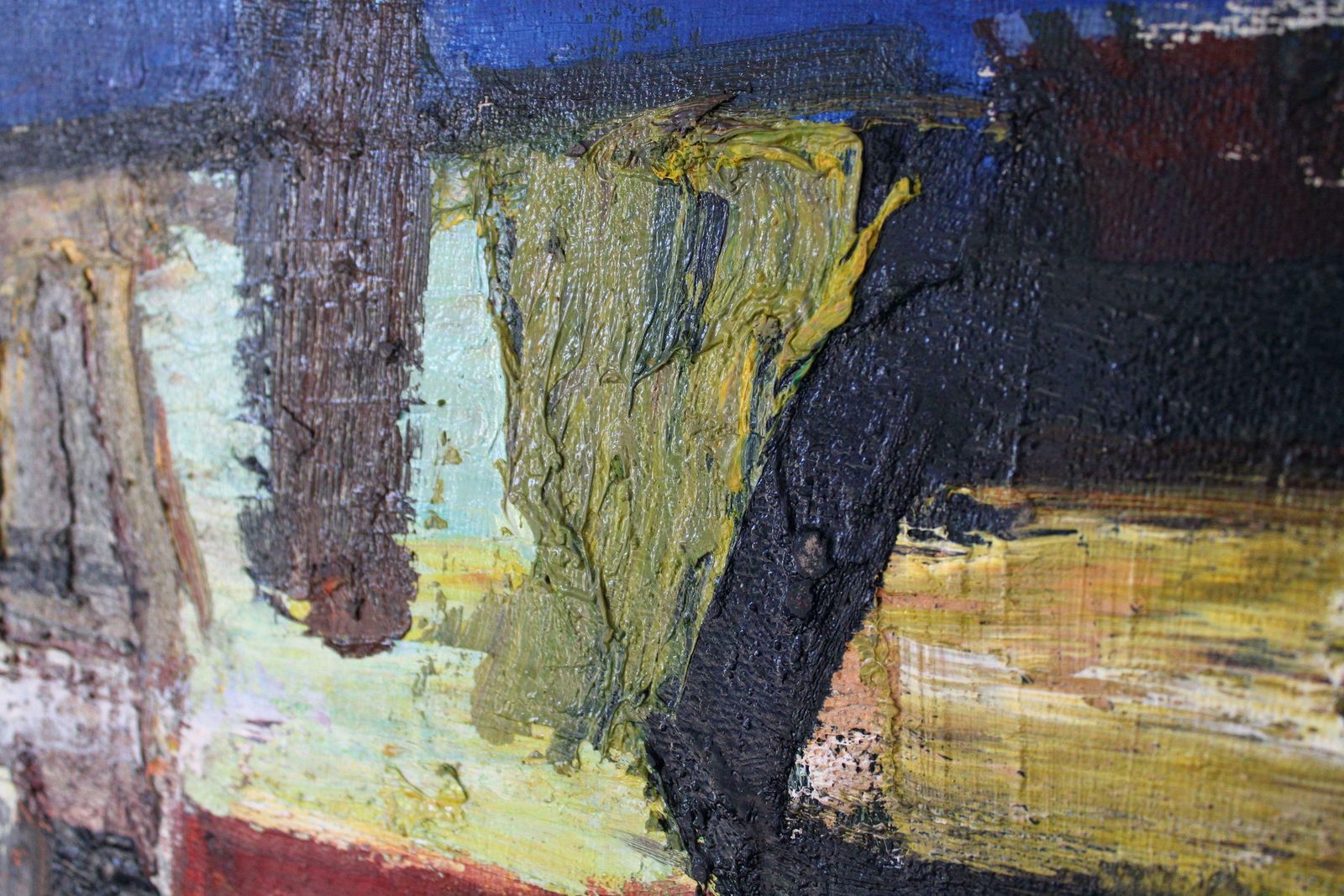 Aleksandr Rodin (1922 2001)village. Oil On Panel, 74 X 85cm photo Art