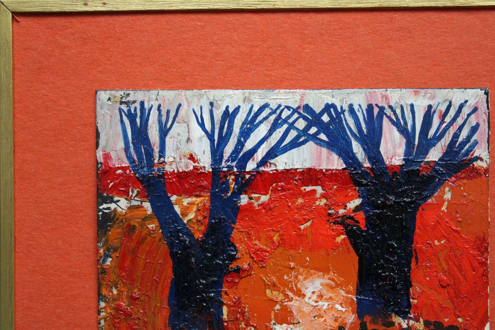 Laimdots Murniekssunrise. Cardboard, Oil, 11x16 Cm photo Art