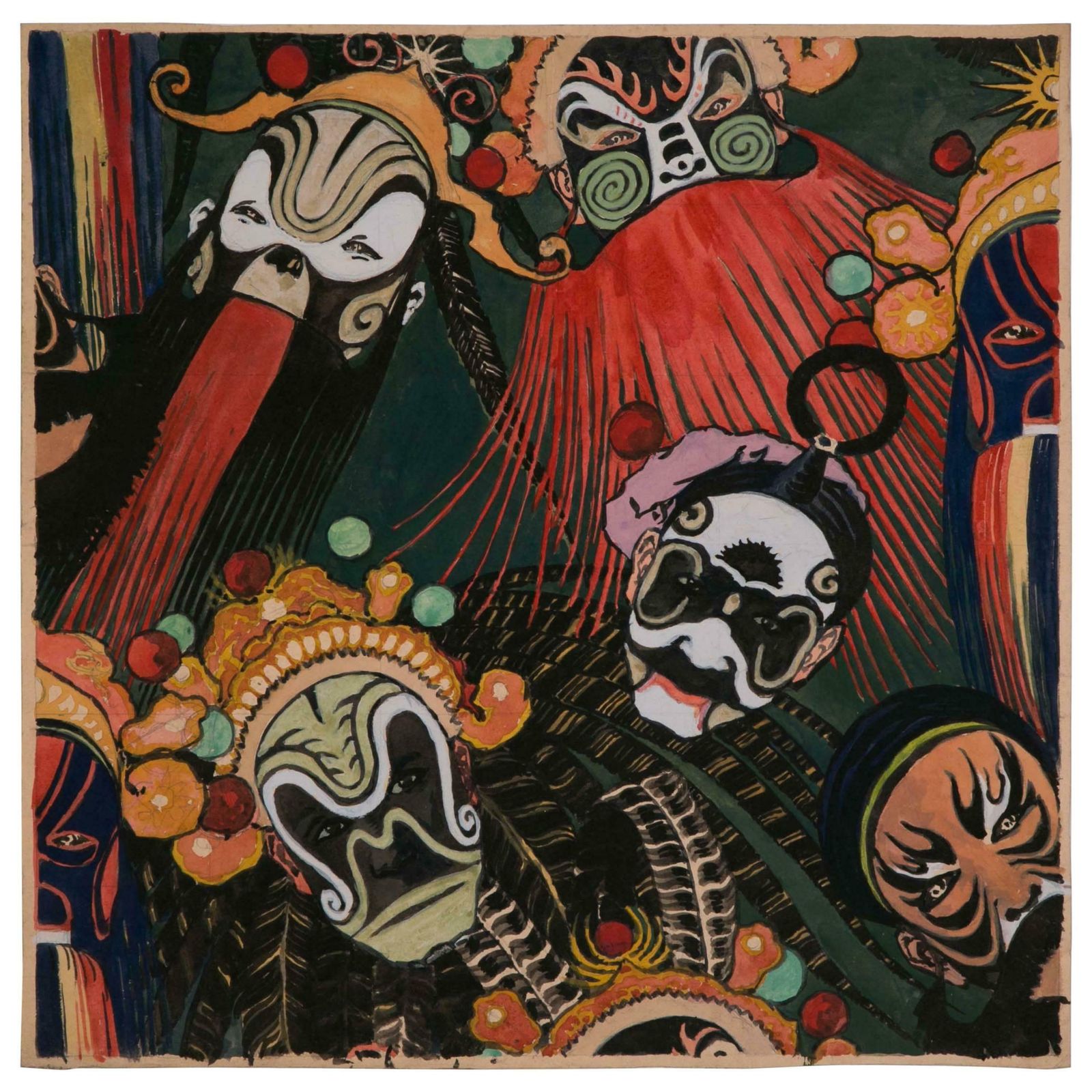 Wallpaper Design, France, Art Deco, 1920s