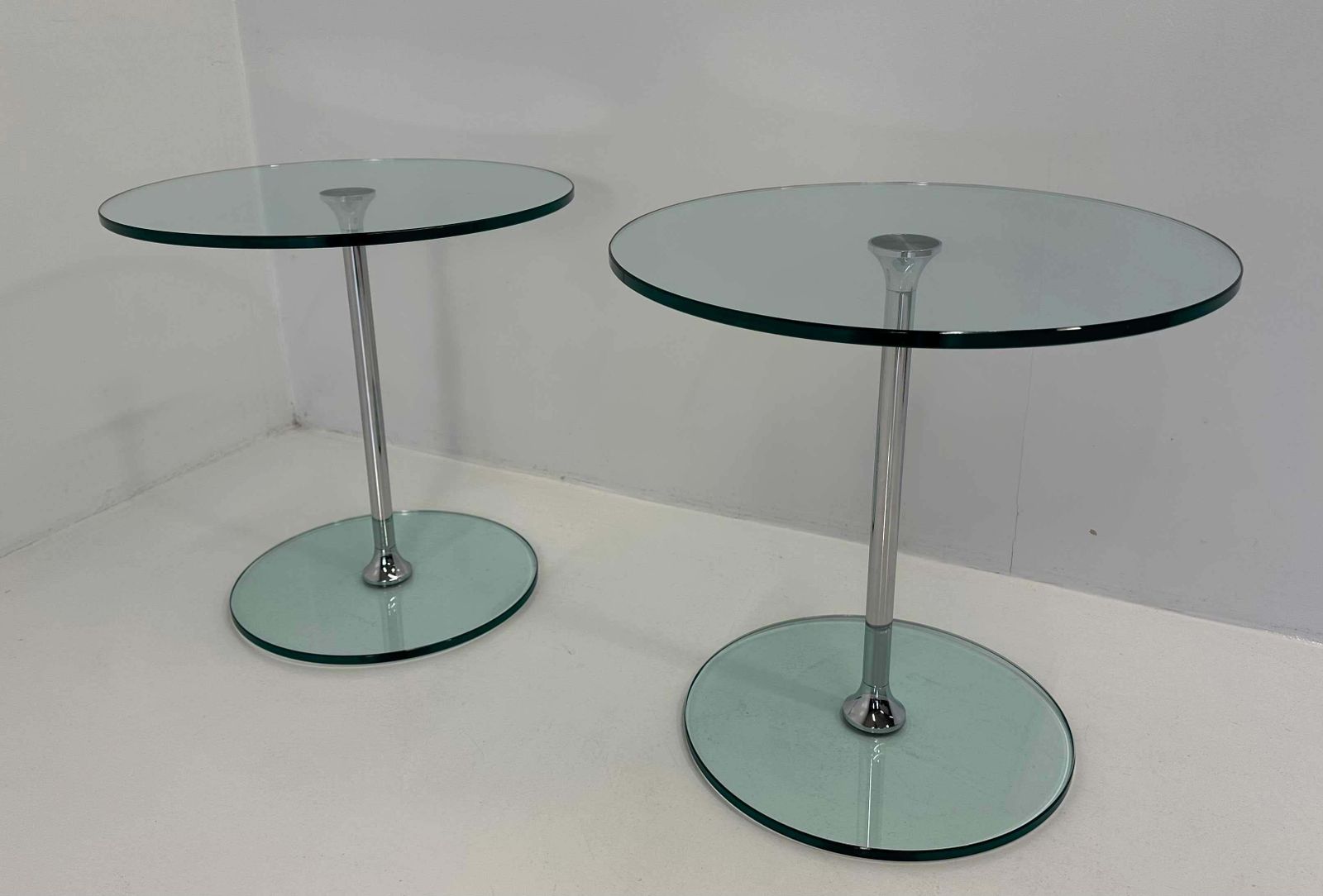 Italian Mid Century Chromed Metal And Glass Coffee Table, 1970s photo Furniture