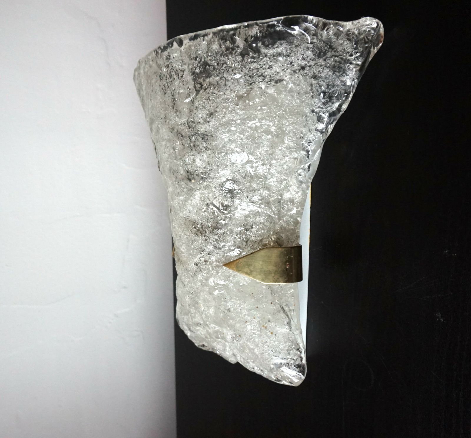 Hillebrand Murano Ice Glass Wall Lamp By Egon Hillebrand, 1960 photo 420.0