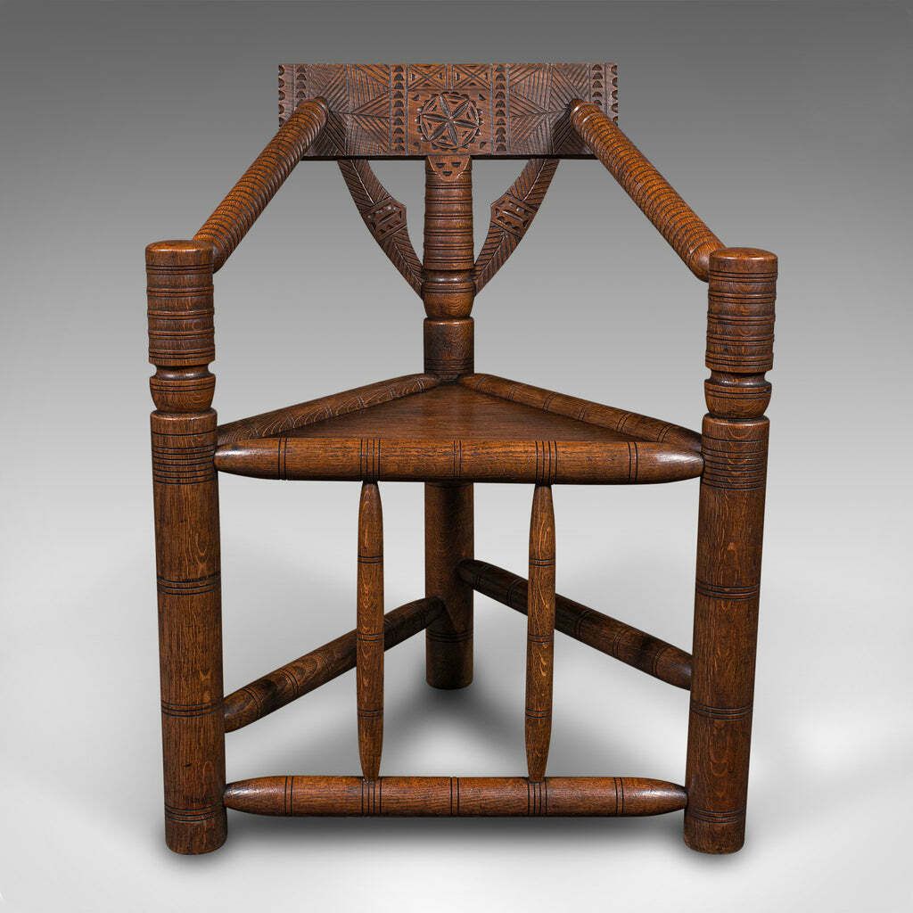 Antique Turner's Chair, English, Beech, Oak, Elbow Seat, Old Saxon, Victorian photo furniture