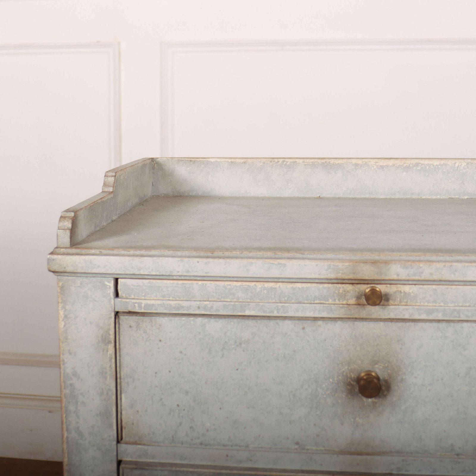 Swedish Painted Bedside Cabinet photo for sale
