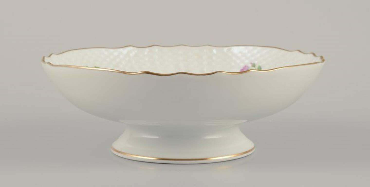 Royal Copenhagen Saxon Flower. Two Porcelain Compotes With Floral Motifs. photo 252.0