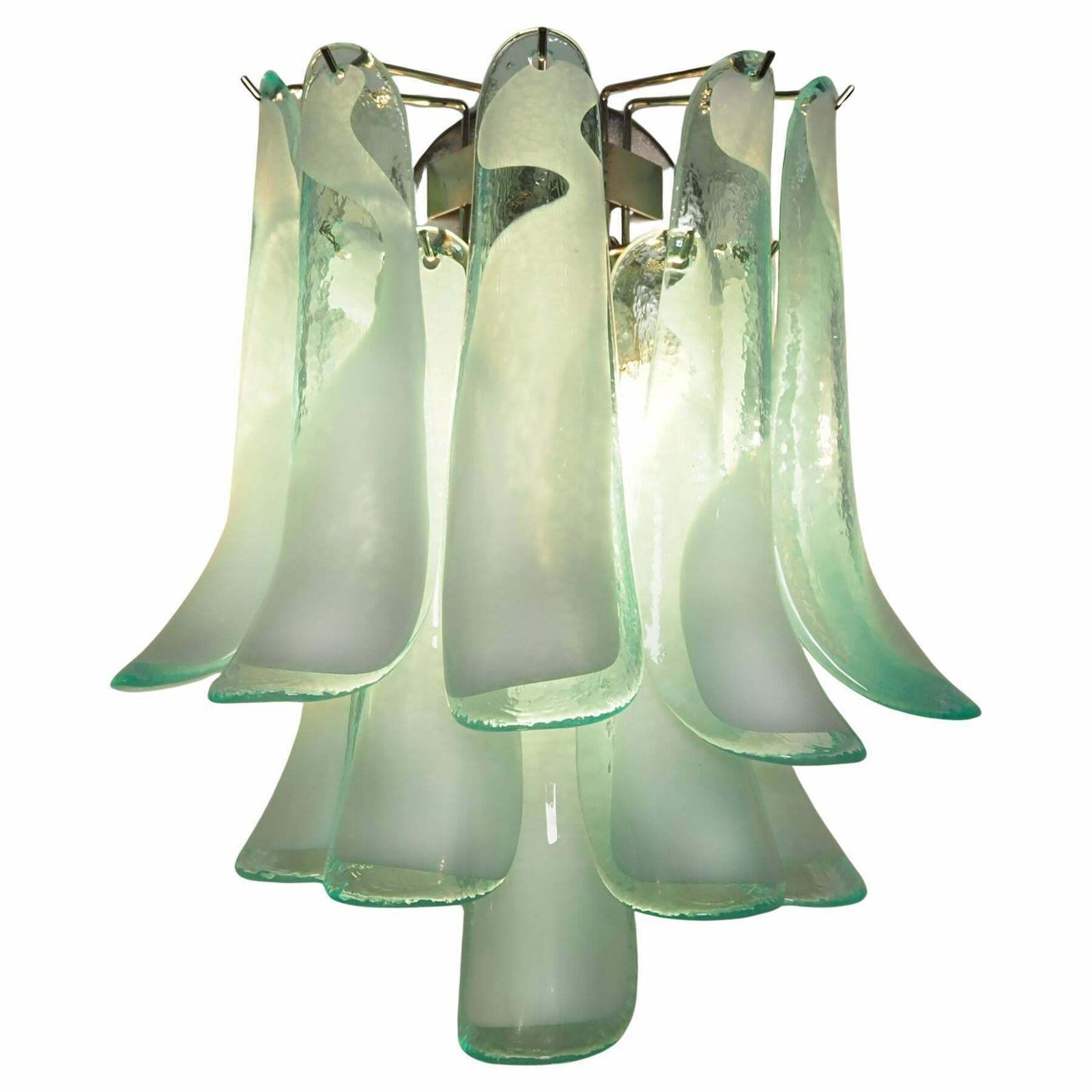 Pair Of Italian Petal Murano Sconces photo furniture