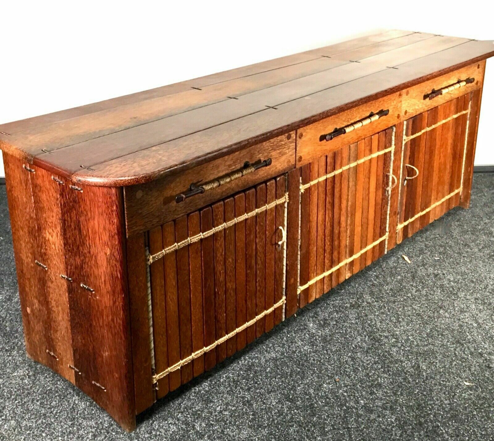 photo for sale Large Coconut Wood 'Messina' Sideboard By Pacific Green / Media Stand / Storage