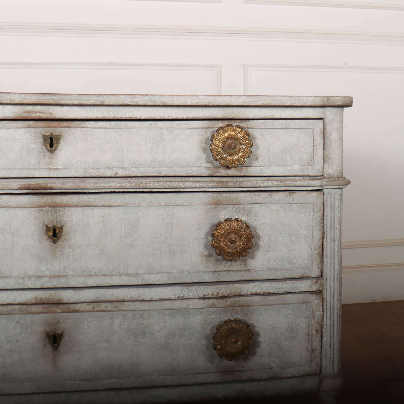 French Painted Oak Commode, 1800s photo Furniture