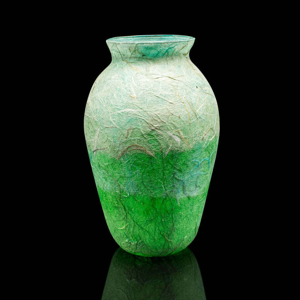 Small Contemporary Posy Jar, English, Art Glass, Baluster Urn, Flower Vase photo 195.0