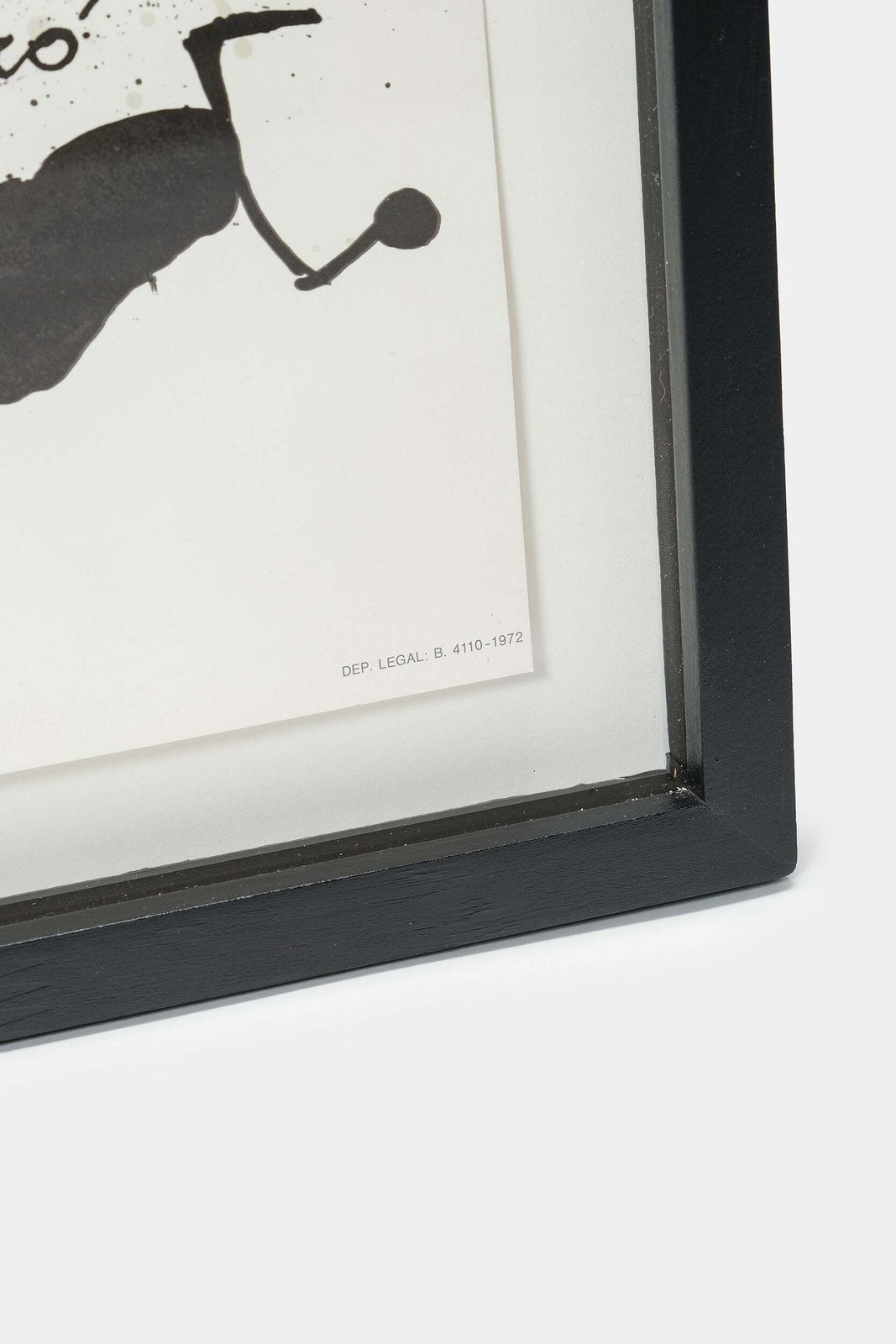 Joan Miro, Exhibition Poster, Framed, Spain, 1972 photo vintage