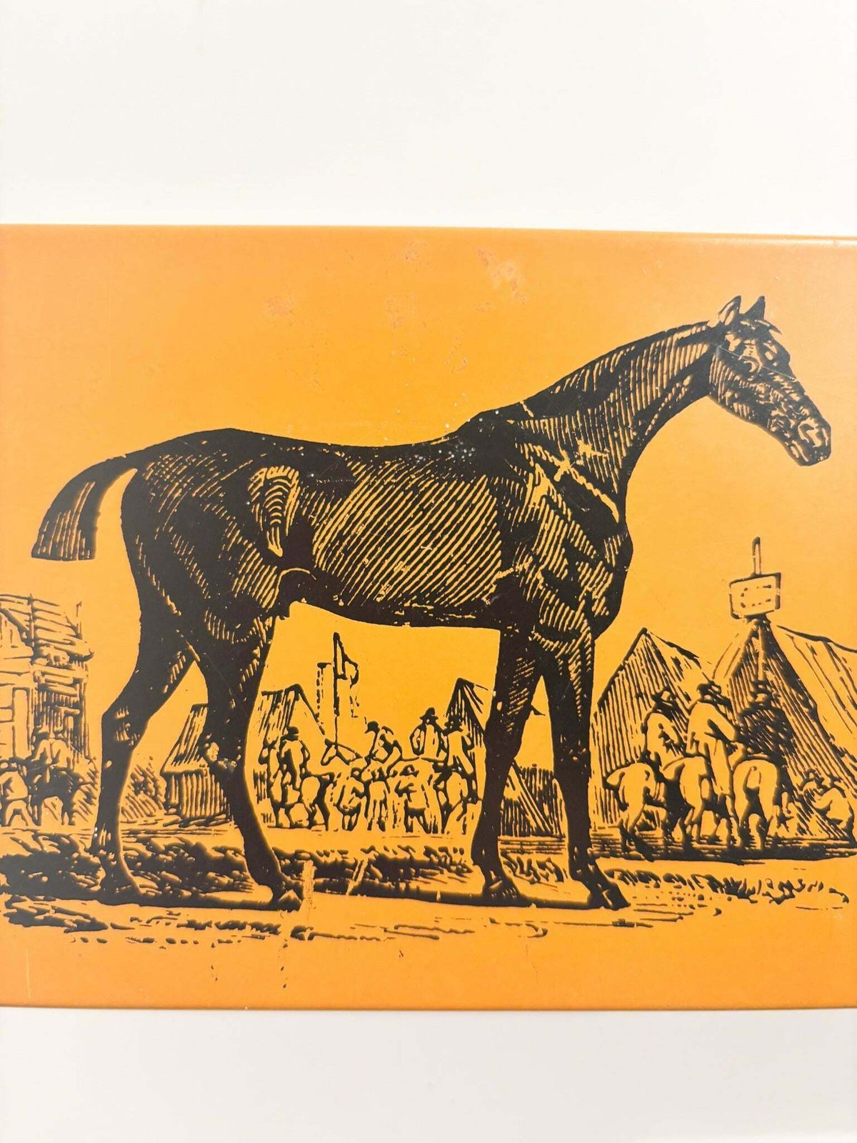 Piero Fornasetti Collector's Box With Horse In Metal And Wood From The 1950s photo Home Decor