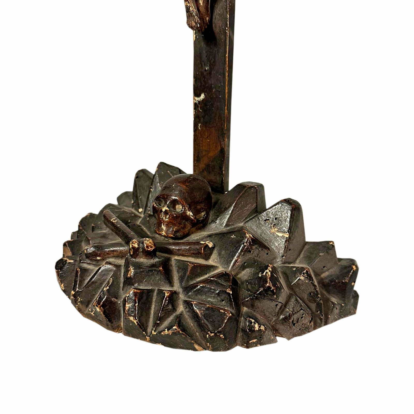 Hand Crafted Boxwood Calvary Sculpture. Spain, 17th Century. photo vinterior