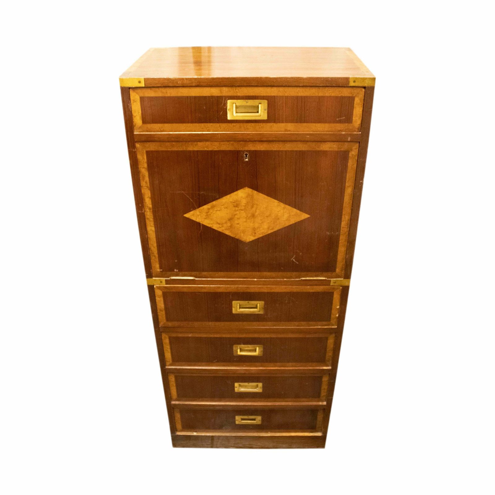 Louis XVI Style Five Drawers Abattant Secretaire. France, 19th Century. photo for sale