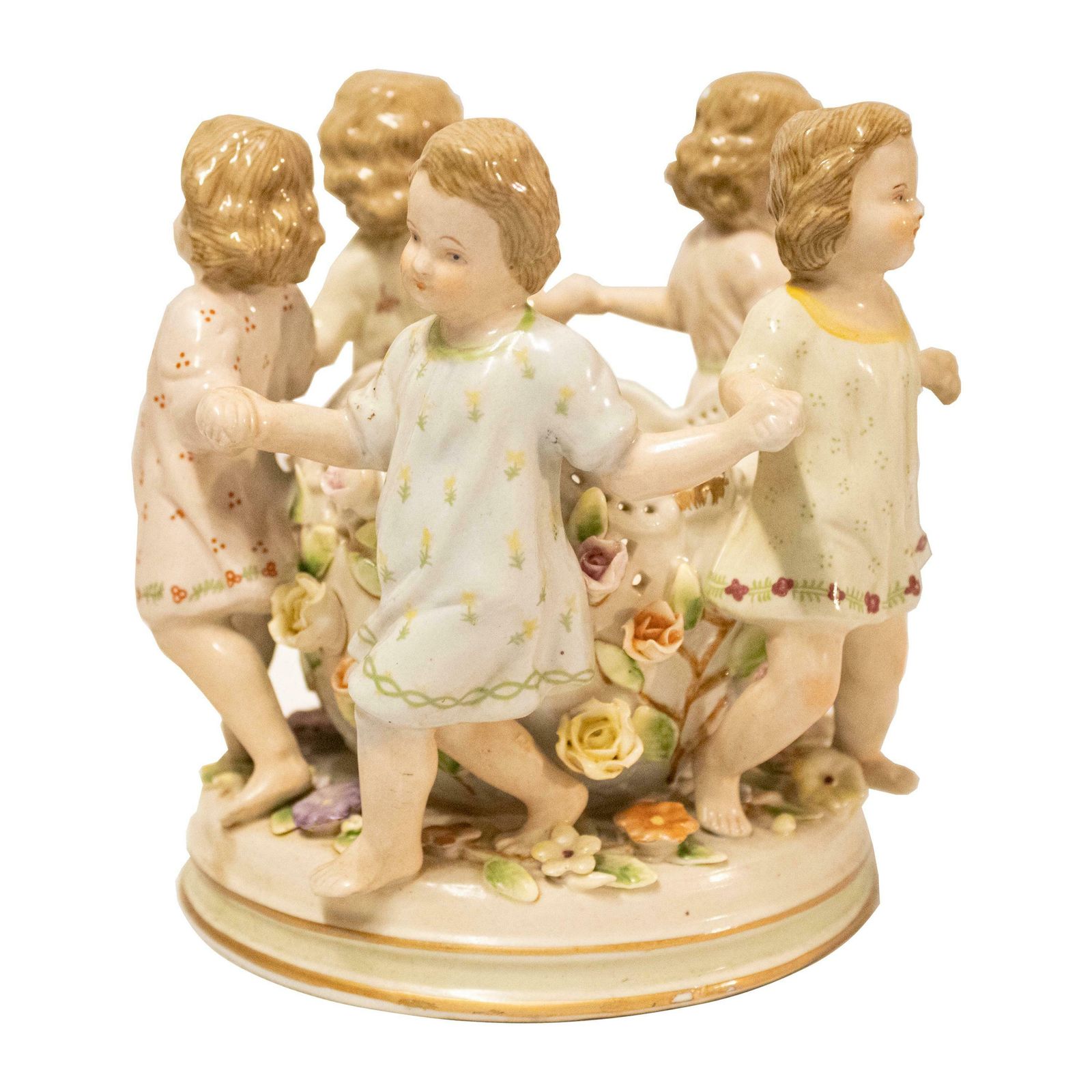 Decorative Porcelain Vase With Children Motifs, Germany, 20th Century. photo for sale