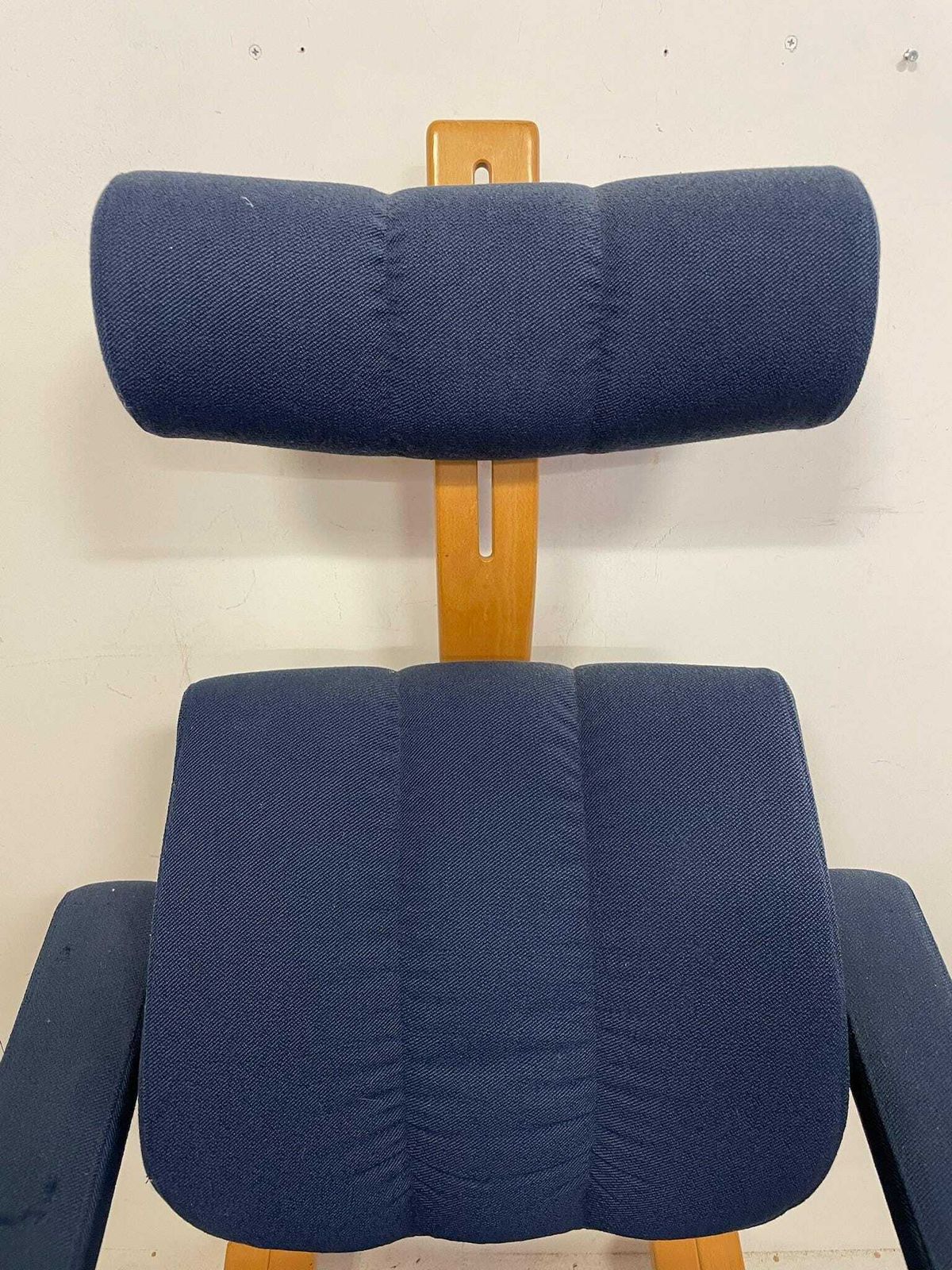 Stokke Duo 80s 90s Ergonomic Kneeling Office Lounge Chair Blue By Peter Opsvik photo vinterior
