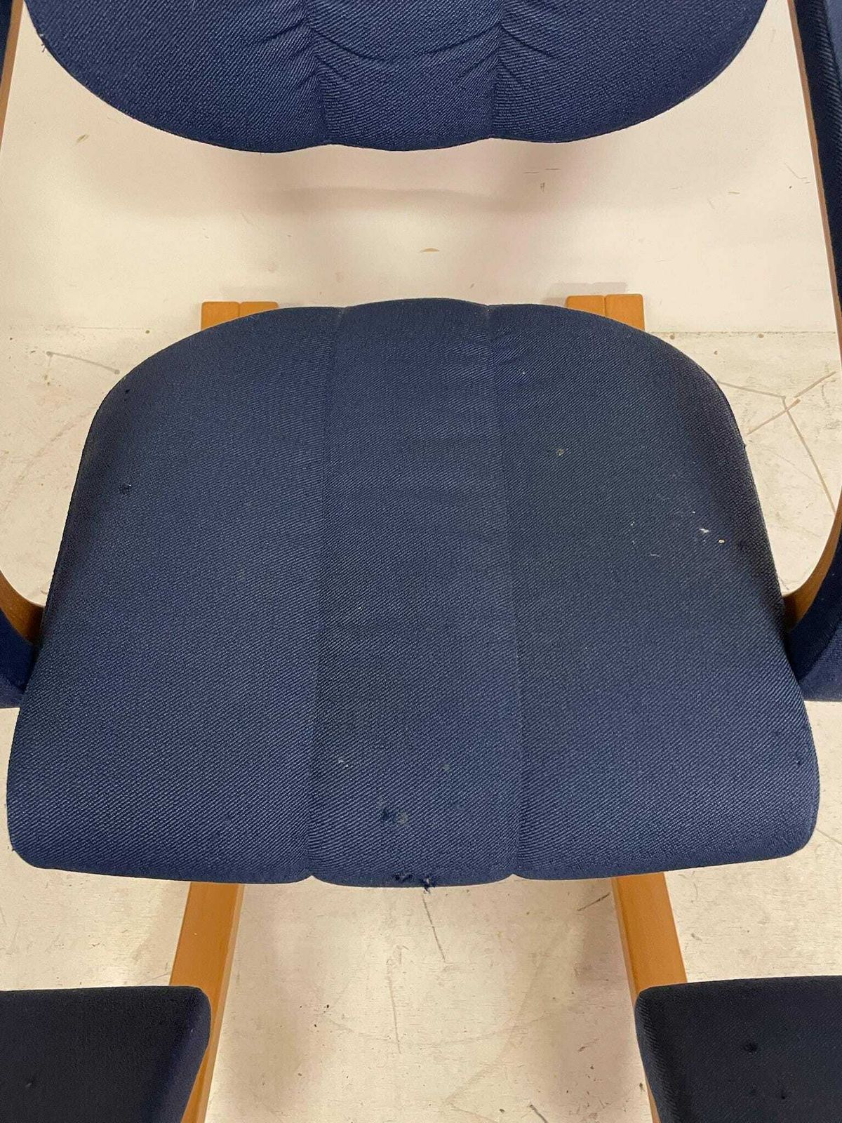 Stokke Duo 80s 90s Ergonomic Kneeling Office Lounge Chair Blue By Peter Opsvik photo vintage