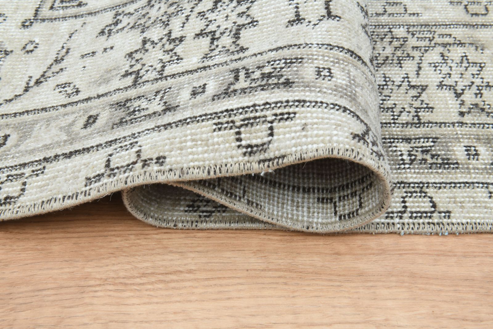 161x261 Cm Turkish Vintage Area Rug, Handmade  Beige Rugs, Wool Oushak Carpet, Living Room photo furniture