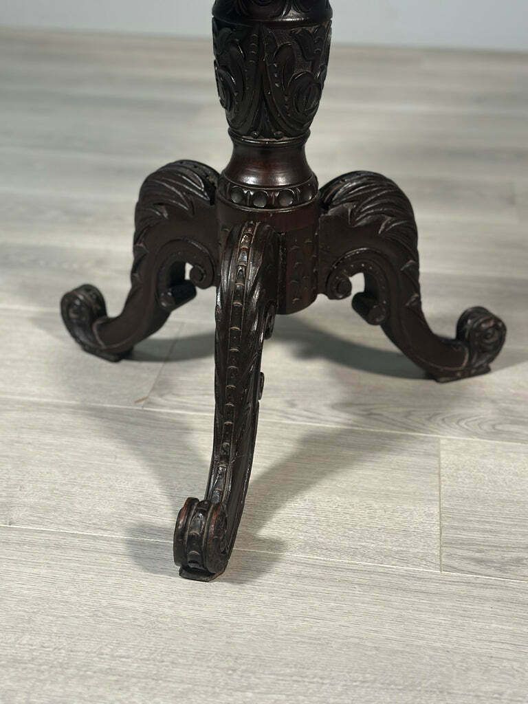 Carved Oak Antique Occasional Table By Walter Carter Harrod’s photo 485.0