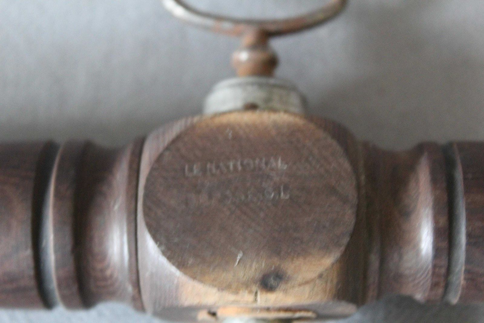 2 Vintage Wood Spigot, Wine Barrel, Beer Barrel, Keg, Key Lock Metal Mechanism, Le National Deposee, French, Country Farmhouse, Cider, Jug photo for sale