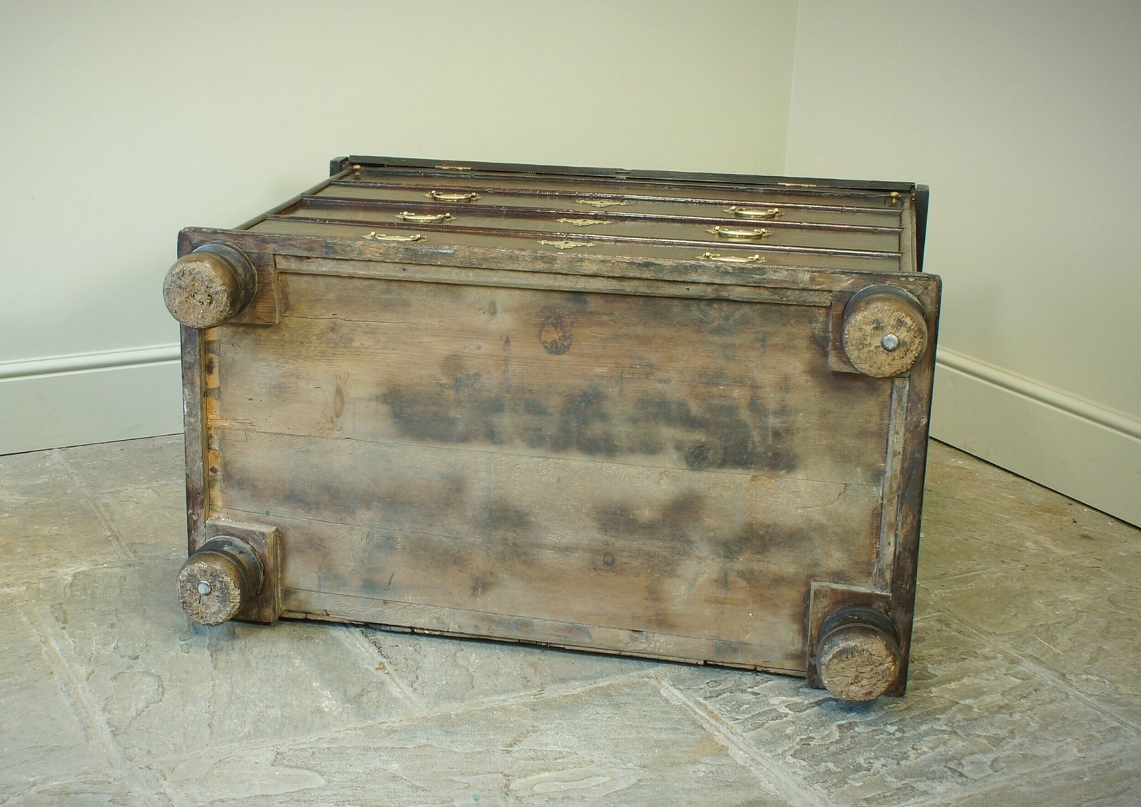 photo furniture Rare William And Mary Oak Parquetry Bureau