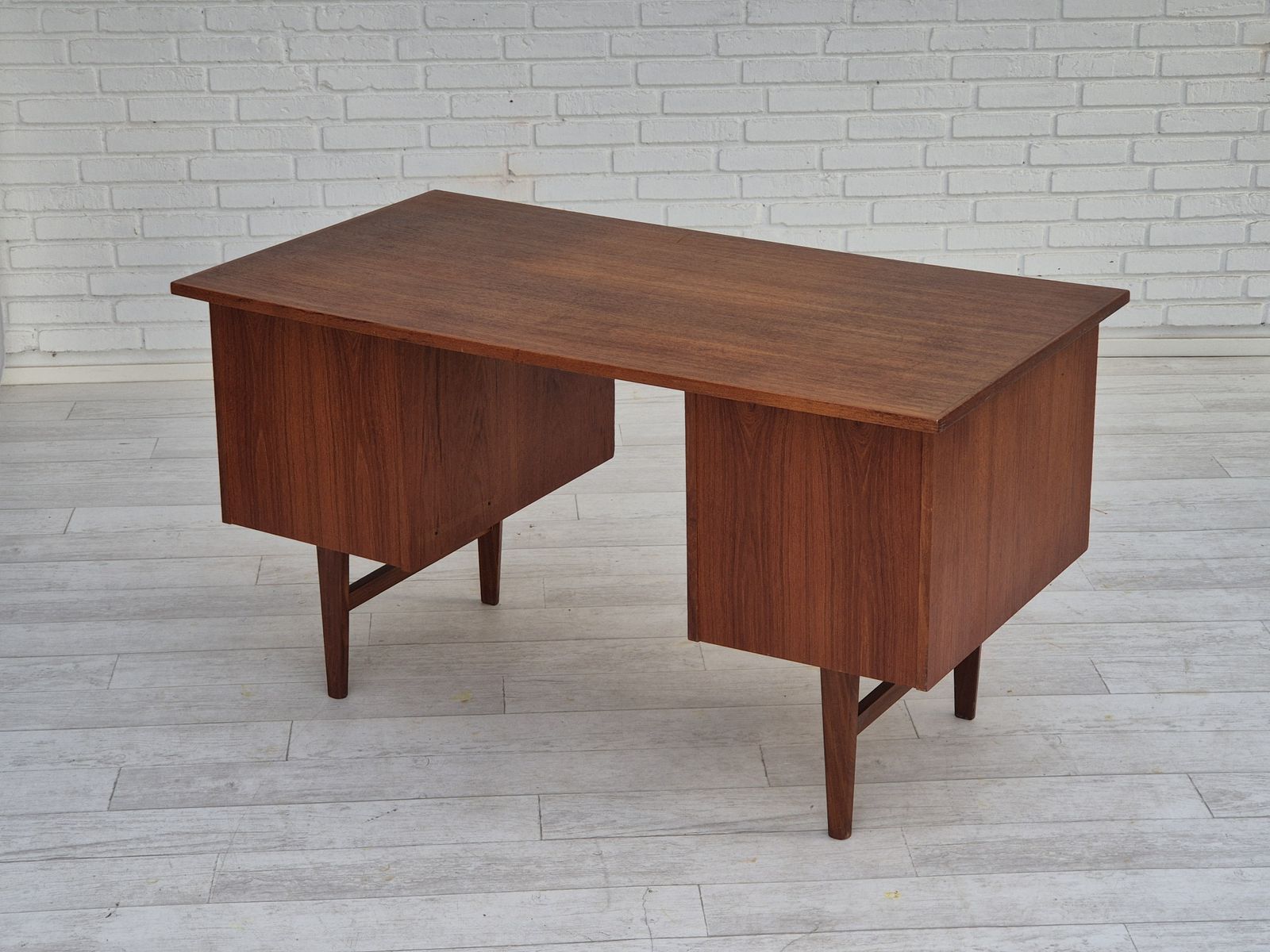 1960s, Danish Desk, Drawers, Teak Wood, Original. photo Furniture