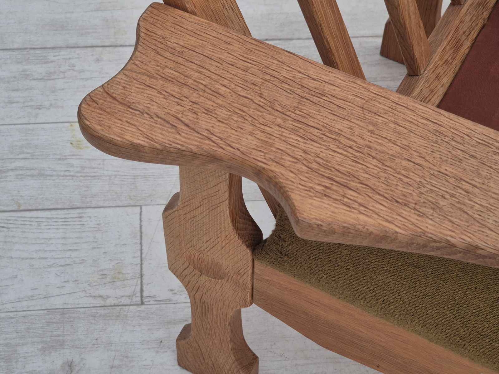 1970s, Danish Design, Club Chair, Original Very Good Condition, Furniture Wool Fabric. photo buy