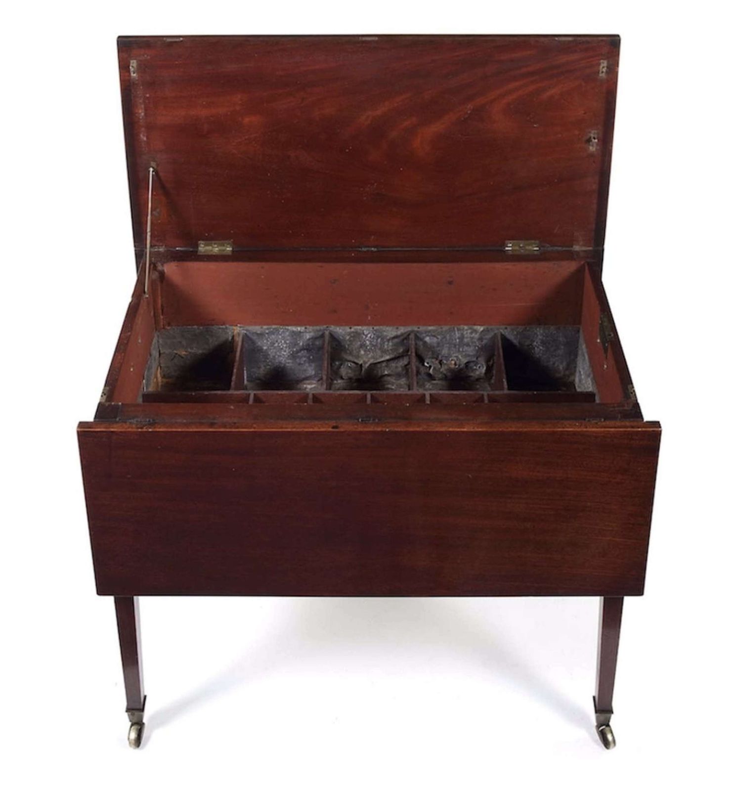 Rare George III Mahogany Metamorphic Cellarette Table photo vinterior