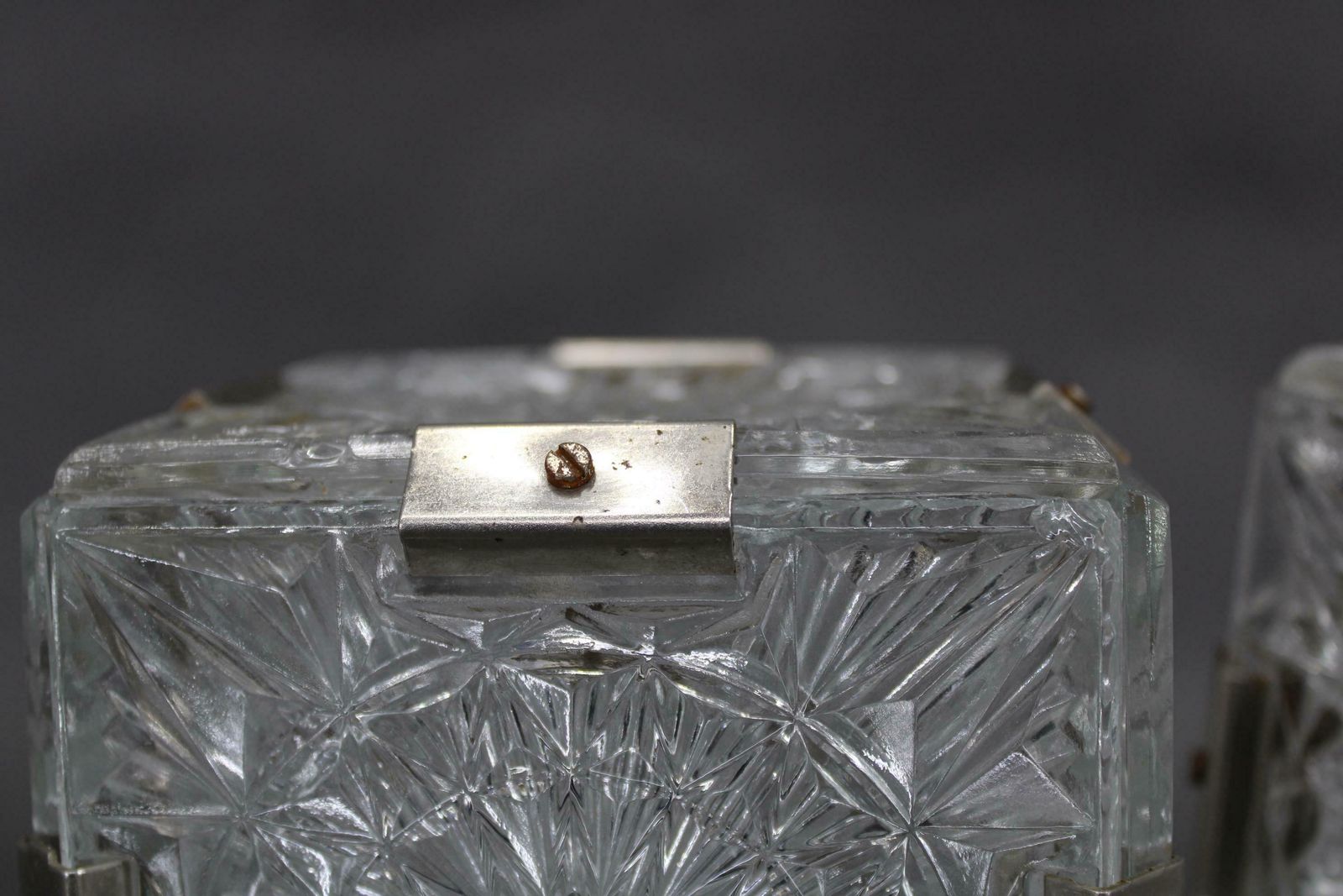 1970s Pair Of Glass Table Lamps By Kamenicky Senov, Czechoslovakia photo vinterior