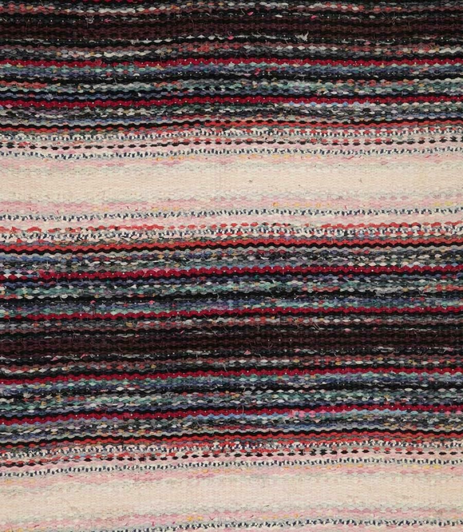 20th Century Swedish Traditional Cotton Rag Rug photo Textiles