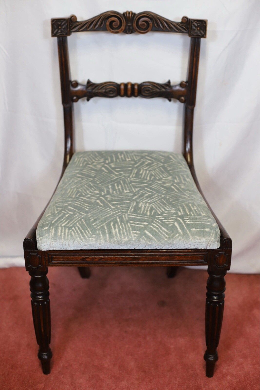 photo furniture Beautiful Set Of Six Regency Rosewood Dining Chairs