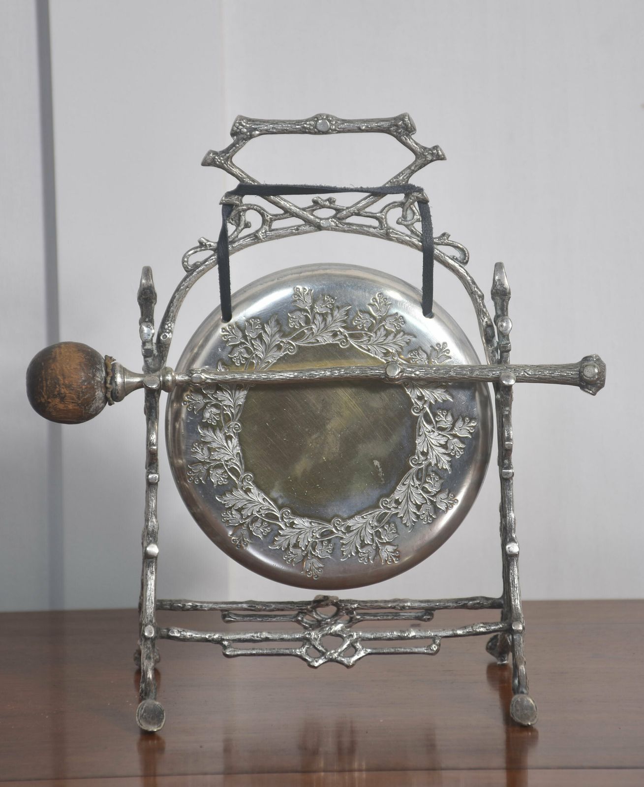Aesthetic Silver Plated Table Gong photo 690.0