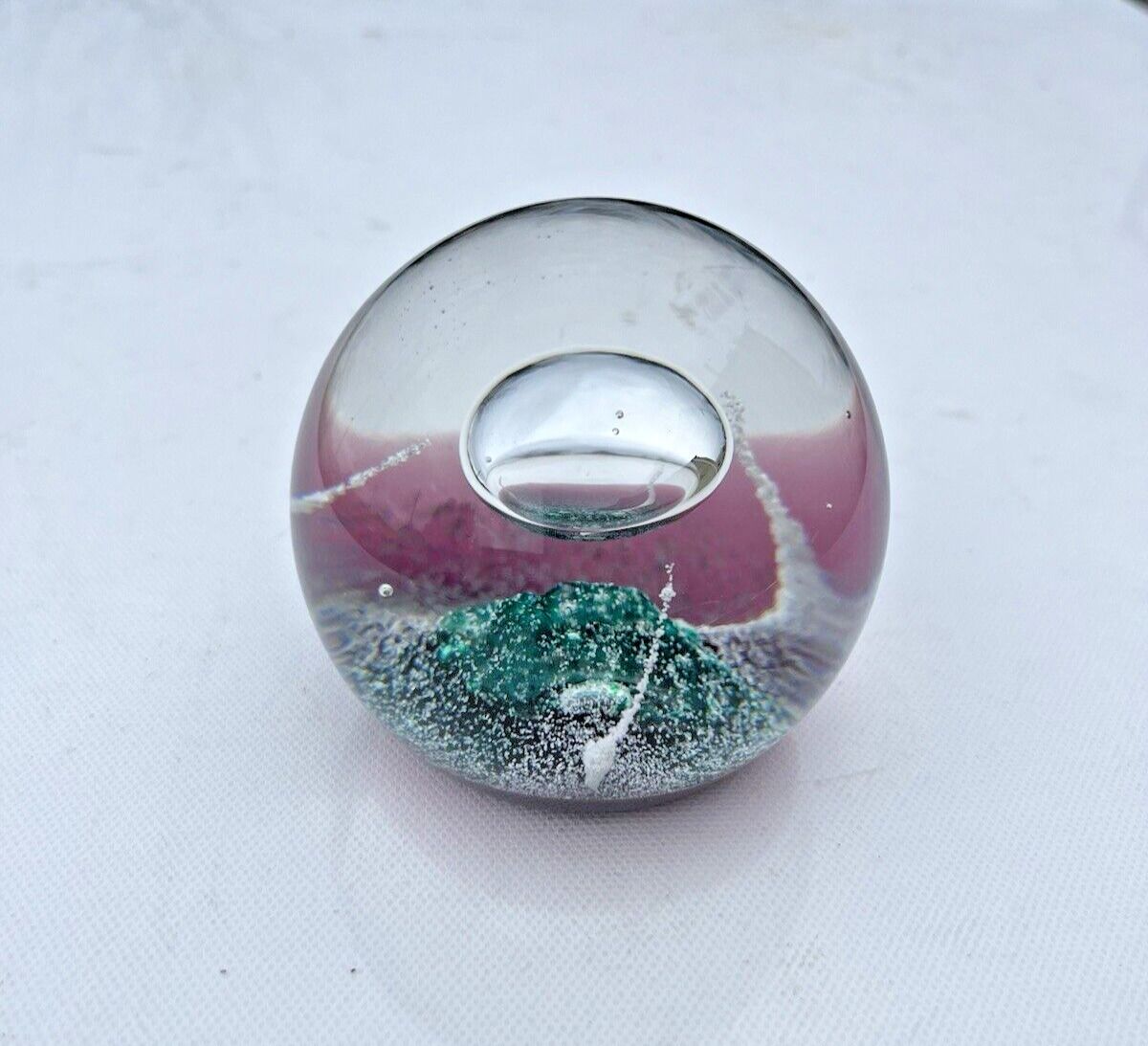 photo vinterior C1986 Caithness Glass Limited Edition 750 Star Ship C. Terris Paperweight Ct 445