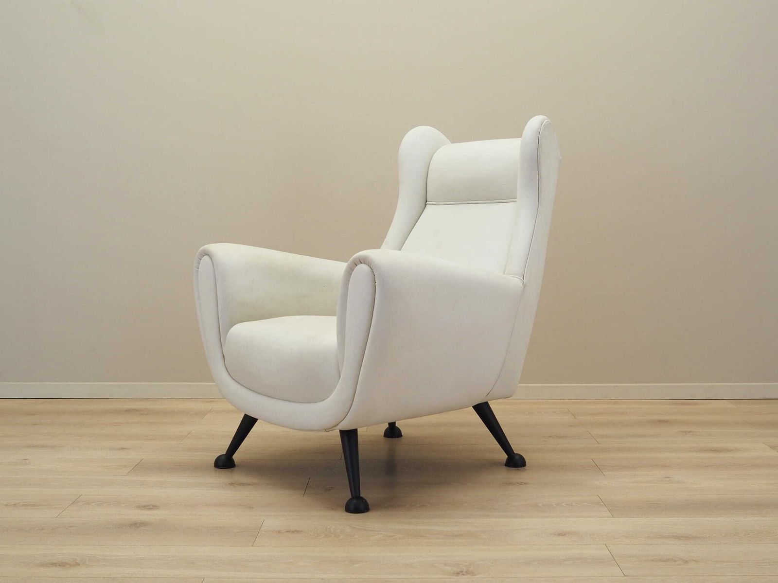 White Armchair, Italian Design, 1980s, Production: Italy photo for sale