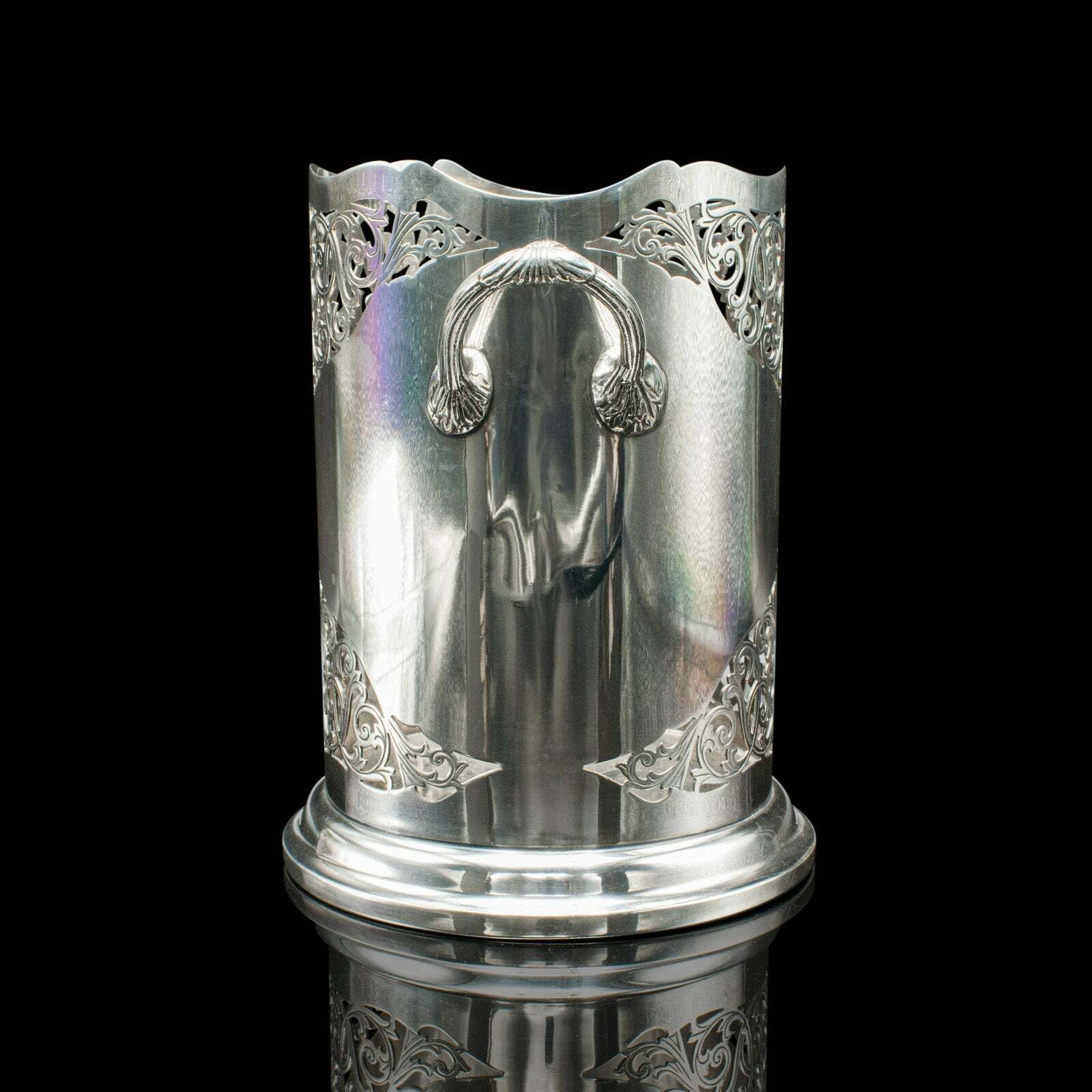 Antique Bottle Cooler, English, Silver Plate, Champagne Magnum Bucket, C.1920 photo Home Decor