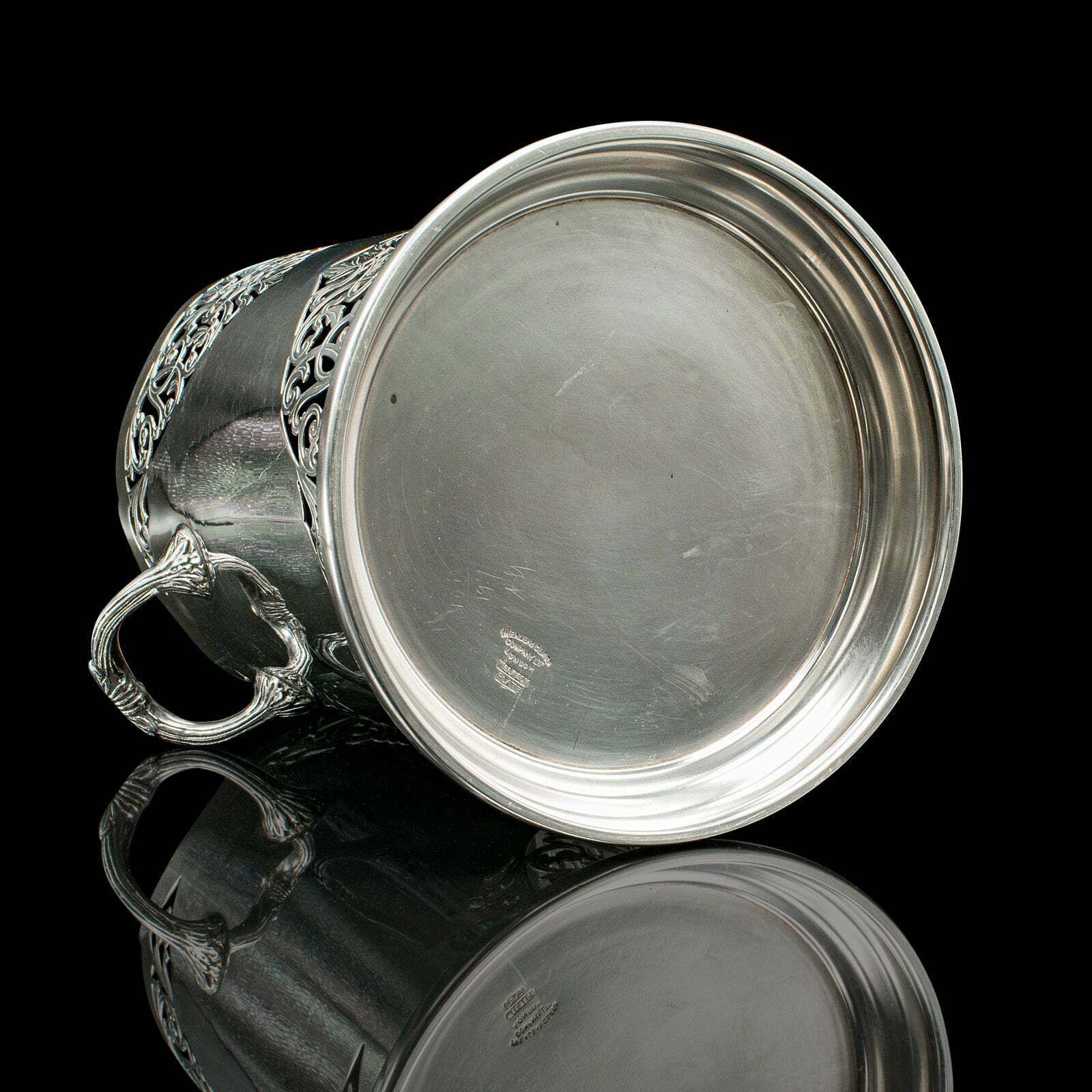 Antique Bottle Cooler, English, Silver Plate, Champagne Magnum Bucket, C.1920 photo buy