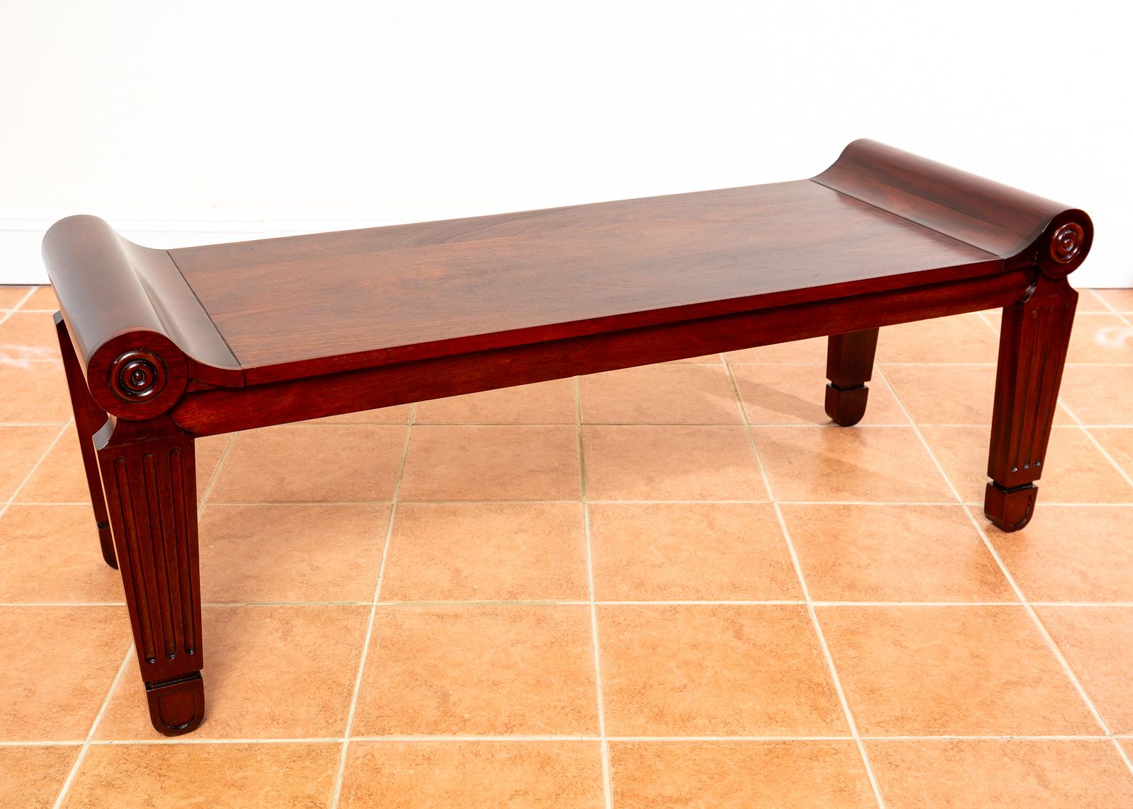 photo vinterior Mahogany Regency Bench Windo.W Seat Marsh & Tatham Georgian Country House 1820