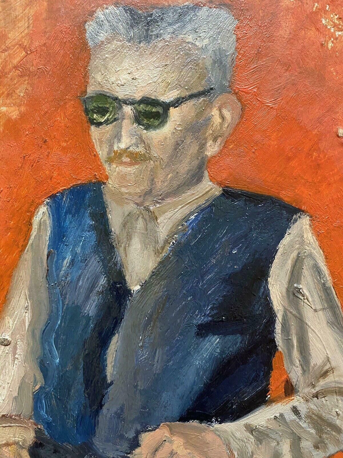 Genevieve Zondervan (1922 2013)genevieve Zondervan (1922 2013) French Oil Painting   Portrait Of Seated Manc. 1990's photo Art